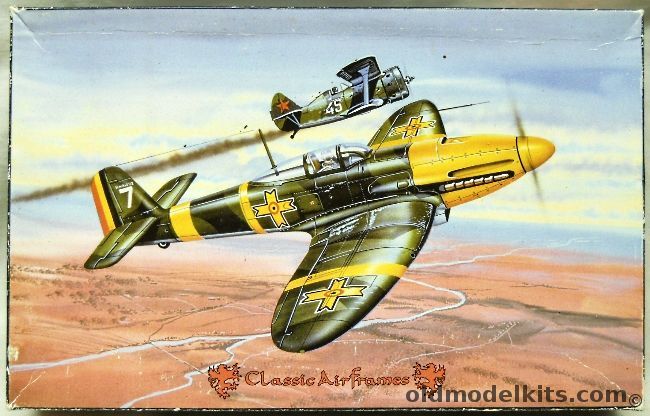 Classic Airframes 1/48 Heinkel He-112 B1 - Royal Hungarian Home Defense Force Spring 1940 / Rumanian Air Force 5th Fighter Group Pipera-Bucharest June 1941, 421-2995 plastic model kit